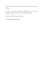 Trading Psychology Guide E-book (Engelstalig)