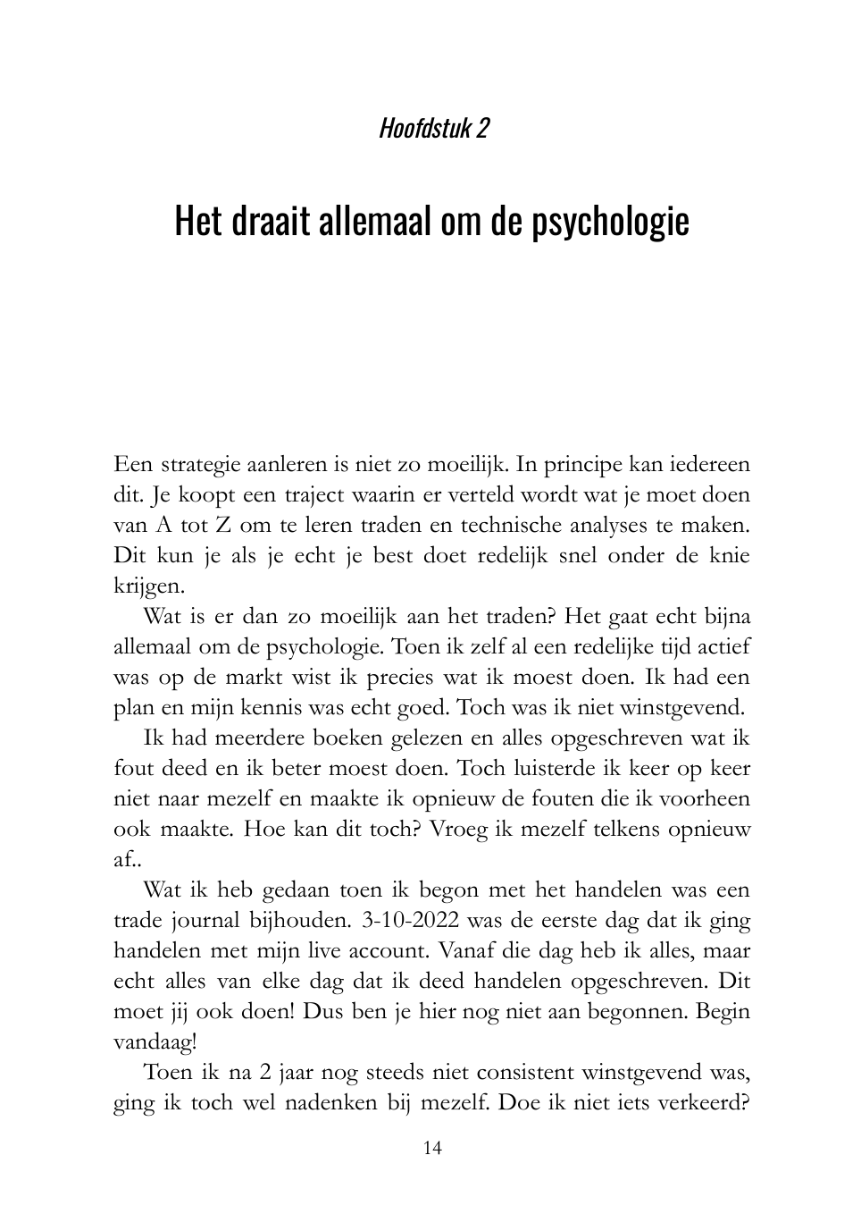 Trading Psychology Guide E-book (Nederlandstalig)
