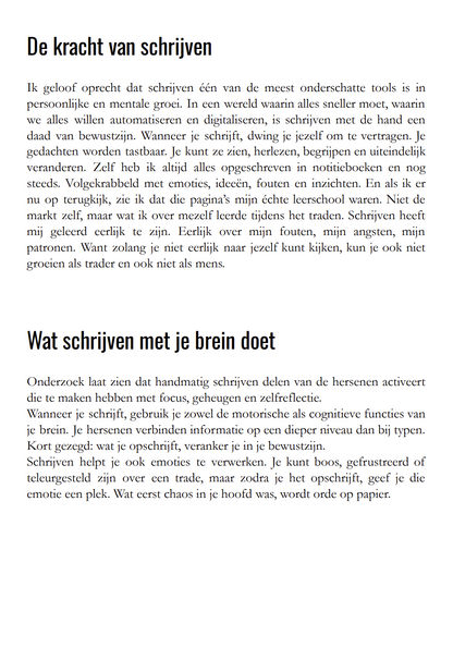 Trading Psychology Guide Notitieboek